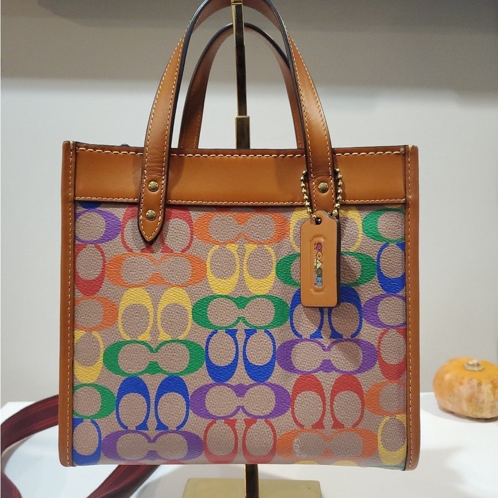 Coach Multicolor Signature Tote🌈🌈